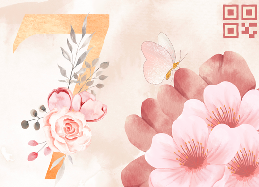 Magnet anniversaire 7 ans - Fille