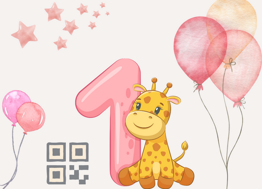 Magnet Anniversaire - 1 An fille
